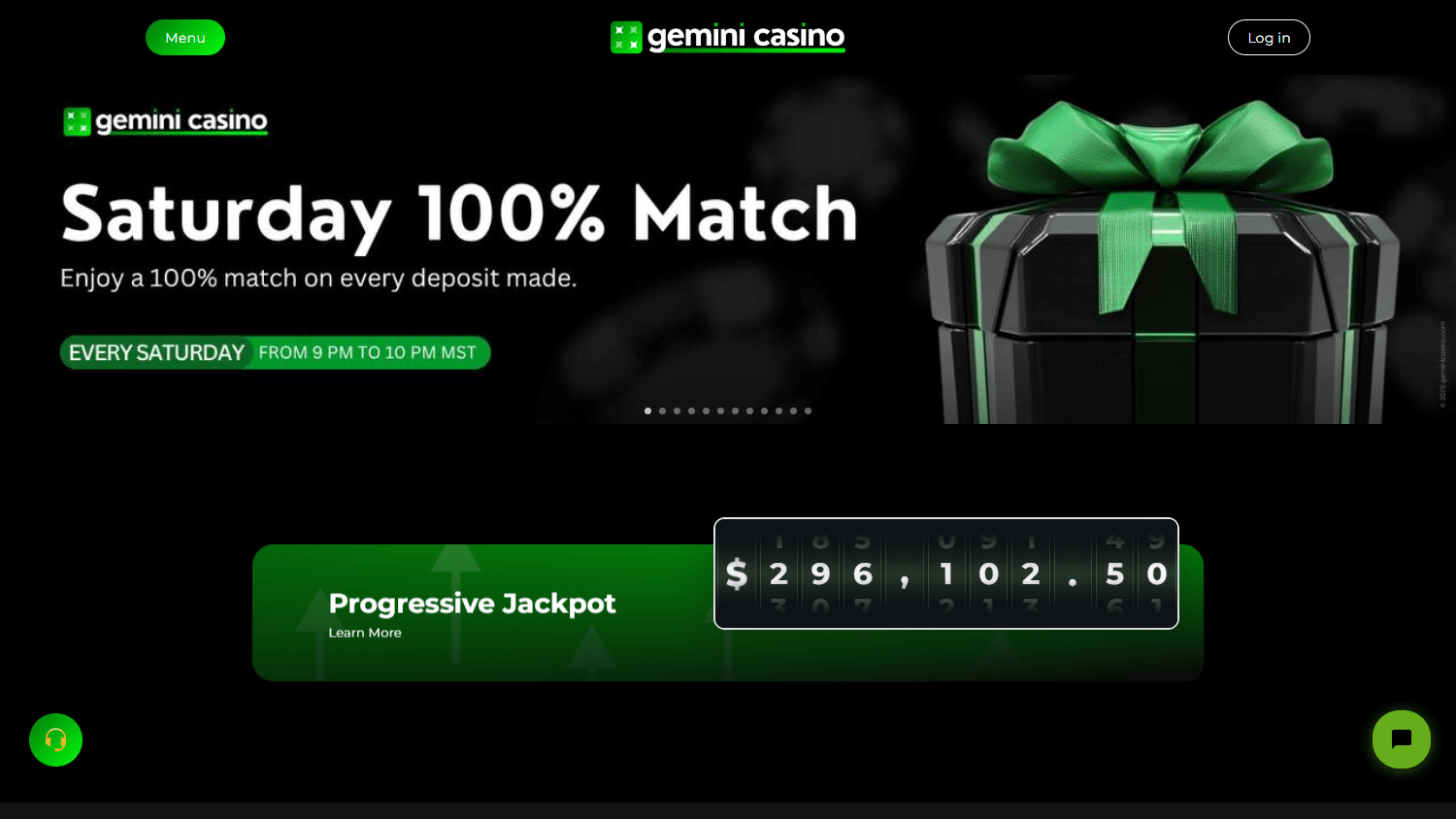 Gemini Casino Desktop screenshot